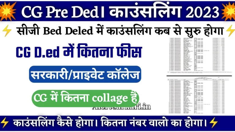 CG Govt pre-bed deled College List 2023